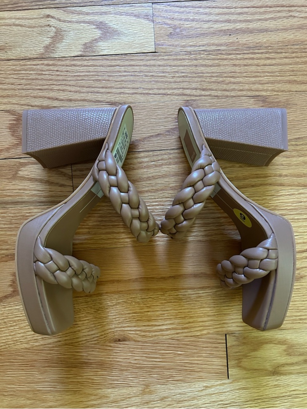 Dolce Vita Women's Braided Slide Sandals in Brown Size 9 - Picture 8 of 9
